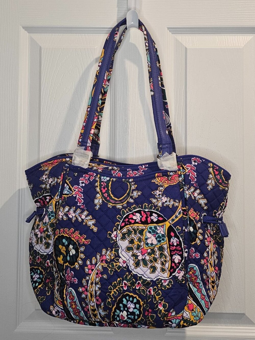 NWT Vera Bradley Iconic Glenna Satchel Romantic Paisley Shoulder Purse Bag Tote